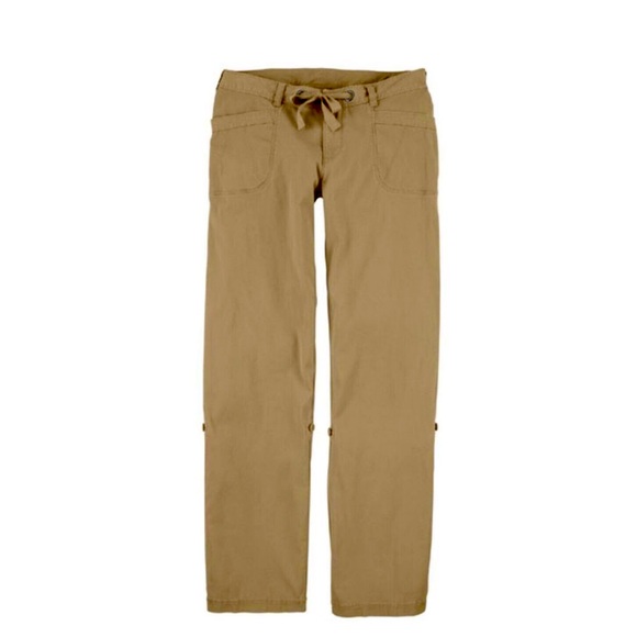 THE NORTH FACE Womens Pants Size 6 Tan Chino Straight Convertible NOBLE STRETCH - Picture 1 of 13